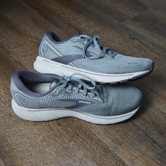 Brooks Other - Brooks Men's Ghost 14 Grey/Alloy/Oyster Running Shoes Size 10.5 D